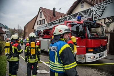 Korb: Essen auf der Herd loest grossen Feuerwehreinsatz aus